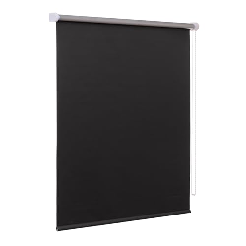 Thermorollo Verdunkelungsrollo inklusive Montagematerial (Schwarz, 180 x 160 cm) von Ventanara