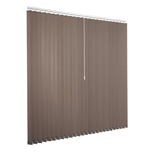 Ventanara® Lamellenvorhang Taupe Vertikaljalousie 89mm inklusive Montagematerial 200 x 250 cm von Ventanara