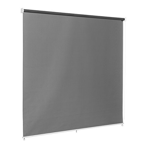 Ventanara® Außenrollo Screen Rollo Senkrechtmarkise Balkonrollo Sichtschutz Rollo Beschattung 100 x 140 cm Anthrazit von Ventanara