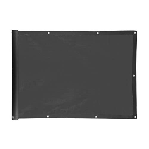 Ventanara® Balkonverkleidung Sichtschutz PVC blickdichte Balkonumspannung Zaun Verkleidung Blende Windschutz Folie (300 x 75 cm, Anthrazit) von Ventanara