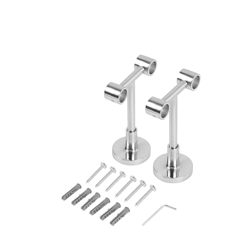 Ventanara® Deckenhalterung Gardinenstange doppelt für 16 mm Durchmesser 3er Set von Ventanara