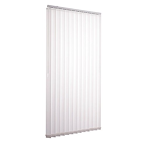 Ventanara® Lamellenvorhang 150 x 180 cm weiß Vertikaljalousie 89mm inkl. Montagematerial von Ventanara