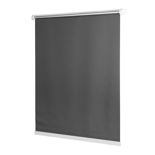 Ventanara® Rollo ohne Bohren schnurlos Springrollo inklusive Klemmträgern (grau (raumverdunkelnd), 70 x 150 cm) von Ventanara