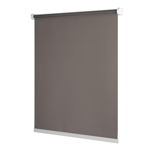 Ventanara® Rollo ohne Bohren schnurlos Springrollo inklusive Klemmträgern (grau (tageslicht), 120 x 150 cm) von Ventanara
