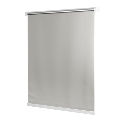 Ventanara® Rollo ohne Bohren schnurlos Springrollo inklusive Klemmträgern (hellgrau (raumverdunkelnd), 60 x 150 cm) von Ventanara