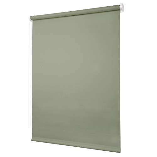 Ventanara® Rollo ohne Bohren tageslicht Seitenzugrollo Klemmfix Fensterrollo (50 x 150 cm, Jadegrün) von Ventanara