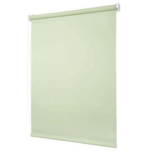 Ventanara® Rollo ohne Bohren tageslicht Seitenzugrollo Klemmfix Fensterrollo (50 x 150 cm, Mintgrün) von Ventanara
