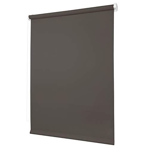 Ventanara® Rollo ohne Bohren tageslicht Seitenzugrollo Klemmfix Fensterrollo (50 x 150 cm, Schiefergrau) von Ventanara