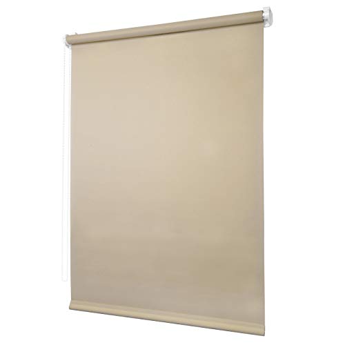 Ventanara® Rollo ohne Bohren tageslicht Seitenzugrollo Klemmfix Fensterrollo (70 x 150 cm, Kaschmirbraun) von Ventanara