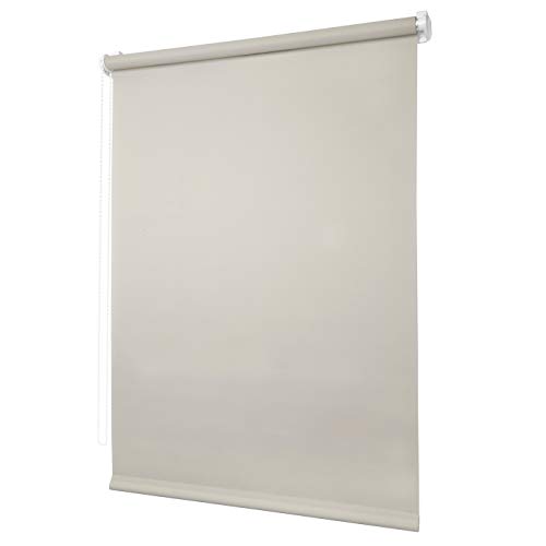 Ventanara® Rollo ohne Bohren tageslicht Seitenzugrollo Klemmfix Fensterrollo (70 x 210 cm, Seidengrau) von Ventanara