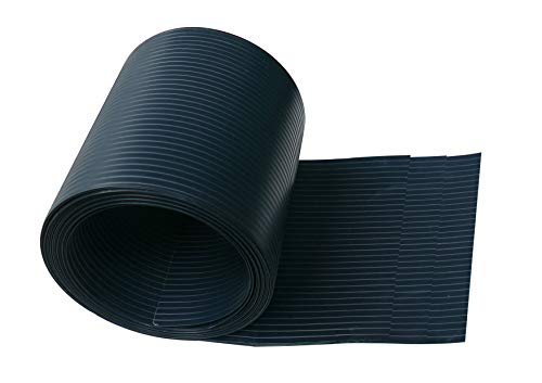Ventanara® Sichtschutzstreifen aus Hart PVC für Stabmattenzaun Anthrazit Sichtschutz Windschutz 19 cm x 2,55 m (10 Streifen) von Ventanara