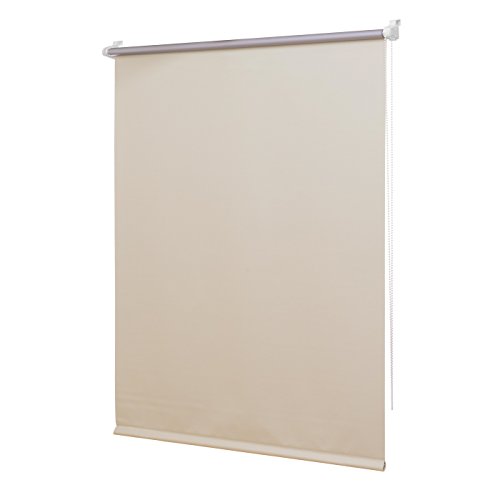 Ventanara® Verdunkelungsrollo ohne Bohren Klemmfix Thermorollo Creme inklusive Klemmträgern 40 x 150 cm von Ventanara