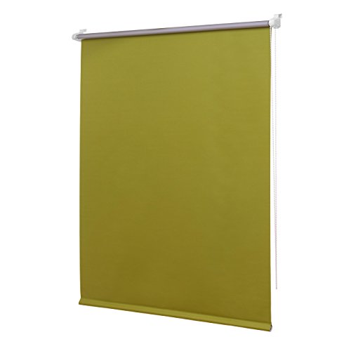 Ventanara® Verdunkelungsrollo ohne Bohren Klemmfix Thermorollo Grün inklusive Klemmträgern 80 x 210 cm von Ventanara