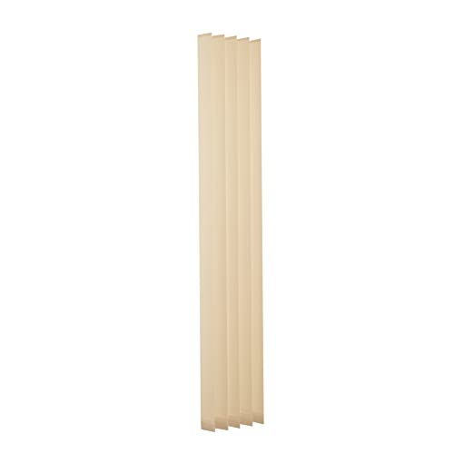 Ventanara® 13 Lamellen einzeln beige 89mm Ersatzlamellen für Lamellenvorhang Vertikaljalousie 180 cm von Ventanara