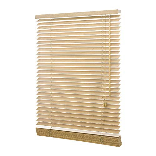 Ventanara® Holzjalousie 35mm Holz Jalousie Jalousette Echtholz (180 x 160 cm, Natur) von Ventanara