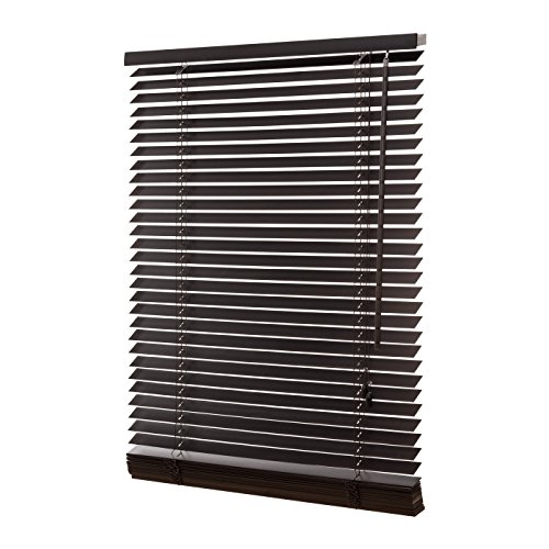 Ventanara® Holzjalousie 35mm Schwarzbraun Holz Jalousie Jalousette Echtholz 60 x 130 cm von Ventanara