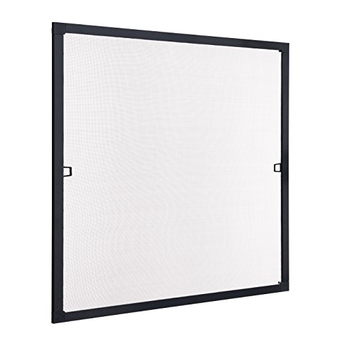 Ventanara® Insektenschutz Fliegengitter Fenster Spannrahmen Anthrazit RAL 7016 (100 x130 cm) von Ventanara