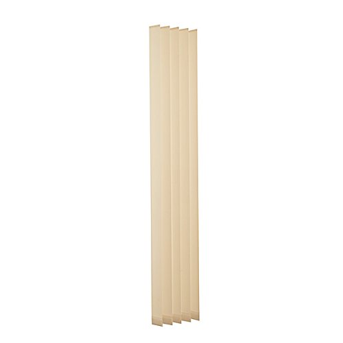 Ventanara® Lamellen einzeln 89mm Ersatzlamellen für Lamellenvorhang Vertikaljalousie (180 cm 13 Stück, beige raumverdunkelnd) von Ventanara