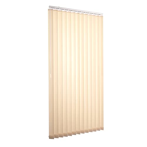 Ventanara® Lamellenvorhang beige Vertikaljalousie 89mm inklusive Montagematerial 100 x 180 cm von Ventanara