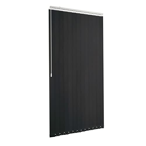 Ventanara® Lamellenvorhang durchgehende Schiene Komplettset Vertikaljalousie 89mm inkl. Montagematerial (Anthrazit (tageslicht), 290 x 250 cm) von Ventanara