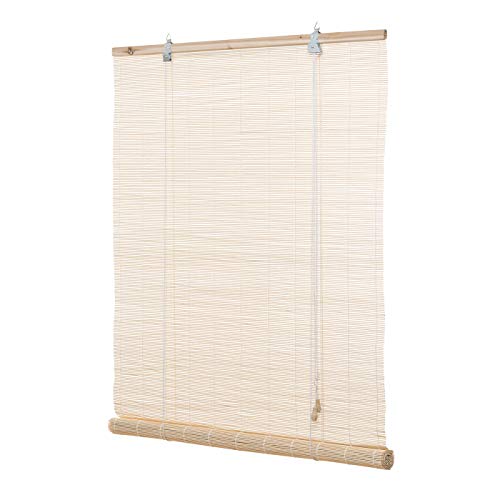 Ventanara® Rollo Bambus Bambusrollo inkl Montagematerial (Natur, 120 x 160 cm) von Ventanara