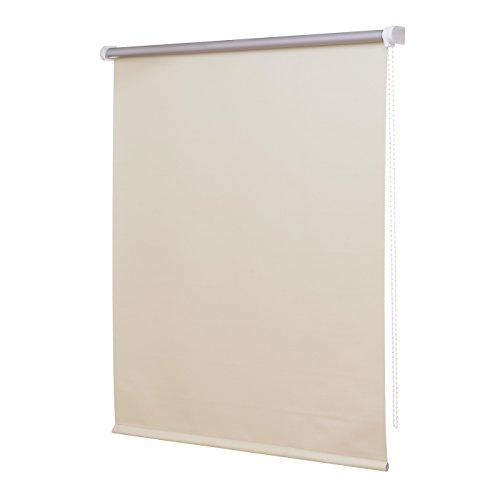 Ventanara® Thermorollo Verdunkelungsrollo Creme inklusive Montagematerial 100 x 220 cm von Ventanara