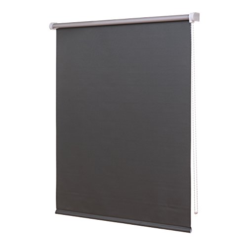 Ventanara® Thermorollo Verdunkelungsrollo Grau inklusive Montagematerial 100 x 220 cm von Ventanara