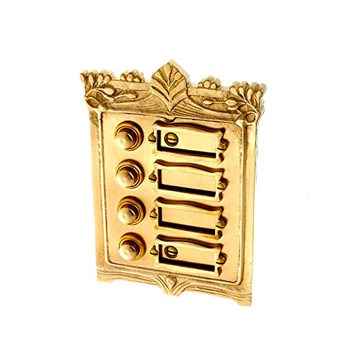 Ventano Türklingel Türklingelplatte mit 4 Klingelknöpfen und Namensfeld im Jugendstil Ventano Türklingel Türklingelplatte mit 4 Klingelknöpfen und Namensfeld im Jugendstil von Ventano
