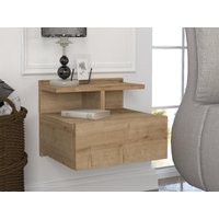 2er-Set Nachttische hängend - 1 Schublade - Farbe: Holzfarben - AZELNO 2er-Set Nachttische hängend - 1 Schublade - Farbe: Holzfarben - AZELNO von Vente-unique