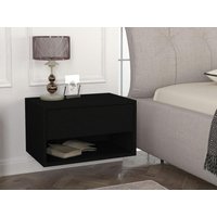 2er-Set Nachttische hängend - 1 Schublade & 1 Ablage - Schwarz - RITAMI 2er-Set Nachttische hängend - 1 Schublade & 1 Ablage - Schwarz - RITAMI von Vente-unique
