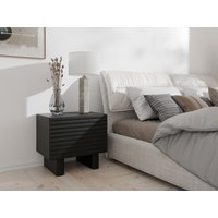 2er-Set Nachttische mit 1 Tür - MDF - Schwarz - LUDIMA von Vente-unique