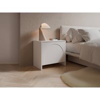 2er-Set Nachttische mit 1 Tür - Weiß - NALYRA von Maison Céphy von Vente-unique