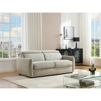 3-Sitzer-Schlafsofa mit Schlaffunktion aus hellgrauem Stoff SOVALI 3-Sitzer-Schlafsofa mit Schlaffunktion aus hellgrauem Stoff SOVALI von Vente-unique