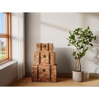3er-Set Koffer - Tannenholz & MDF - 3 Größen - Holzfarben - ESPARTA 3er-Set Koffer - Tannenholz & MDF - 3 Größen - Holzfarben - ESPARTA von Vente-unique