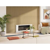 Akustikwandpaneel - Holzfinish hell - Pack: 3,12 m² - 2er-Set - PENCIA von Vente-unique