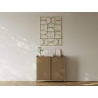 Art-Déco-Spiegel destrukturiert - Metall - 77 x 102 cm - Goldfarben - TAYAN von Vente-unique