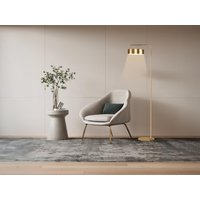 Art-Deco-Stehleuchte - Metall - 35 x 150 cm - Goldfarben mit Messingeffekt - OTILIE von Vente-unique