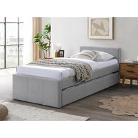Ausziehbett 90 x 190 cm - Stoff - Grau - DORITALO von Vente-unique
