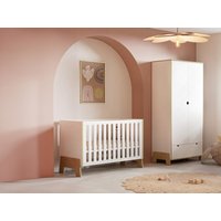 Babybett 60 x 120 cm - MDF - Weiß & Holzfarben - BERUVO Babybett 60 x 120 cm - MDF - Weiß & Holzfarben - BERUVO von Vente-unique