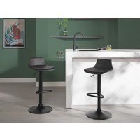 Barhocker höhenverstellbar - Polypropylen - Schwarz - CALAS von Vente-unique