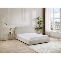 Bett mit Bettkasten - 160 x 200 cm - Stoff - Beige - VANARI von Vente-unique