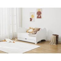 Bett mitwachsend mit Schublade - 90 x 140/170/200 cm - Kiefer & MDF - Weiß - TEONIA Bett mitwachsend mit Schublade - 90 x 140/170/200 cm - Kiefer & MDF - Weiß - TEONIA von Vente-unique