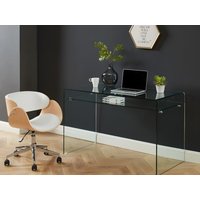 Bürostuhl - Kunstleder und verchromtes Metall - Eiche und Weiß - Höhenverstellbar - JELSA Bürostuhl - Kunstleder und verchromtes Metall - Eiche und Weiß - Höhenverstellbar - JELSA von Vente-unique