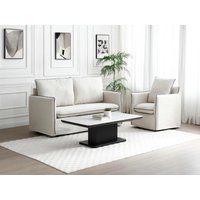 Couchtisch - Keramik & MDF - Marmor-Optik Weiß & Schwarz - LAOMINIA Couchtisch - Keramik & MDF - Marmor-Optik Weiß & Schwarz - LAOMINIA von Vente-unique