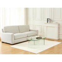 Couchtisch - gebogenes Sicherheitsglas - Transparent - NIZWA von Vente-unique