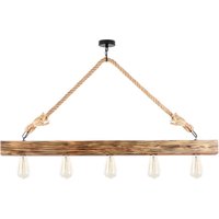 Deckenleuchte - Holz - 100 x 53 cm - Naturfarben - EREBOS von Vente-unique
