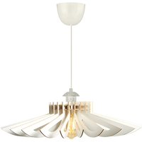 Deckenleuchte - MDF - 68 x 50 cm - Weiß - FARITA von Vente-unique