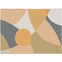 Designer-Teppich mit abstraktem Muster - Indoor oder Outdoor - 150 x 200 cm - Mehrfarbig - CREYSSE von Vente-unique