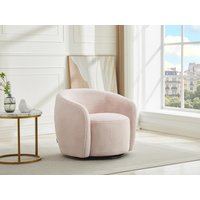 Drehsessel - Kunstfell - Rosa - VEREIDE von Vente-unique