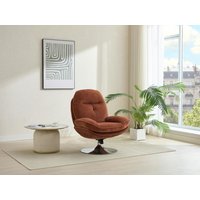 Drehsessel - Strukturstoff - Terracotta - ILMACA von Vente-unique